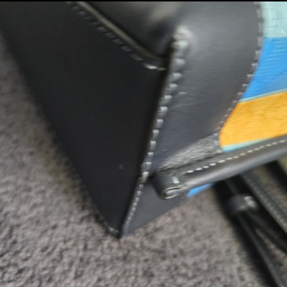 NWT COACH C4086 Mollie 25 Jacquard Stripe Crossbody Tote w/Large Wristlet - Picture 5 of 8